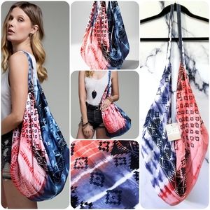 Boho Slouchy Shoulder Bag in American Pie
